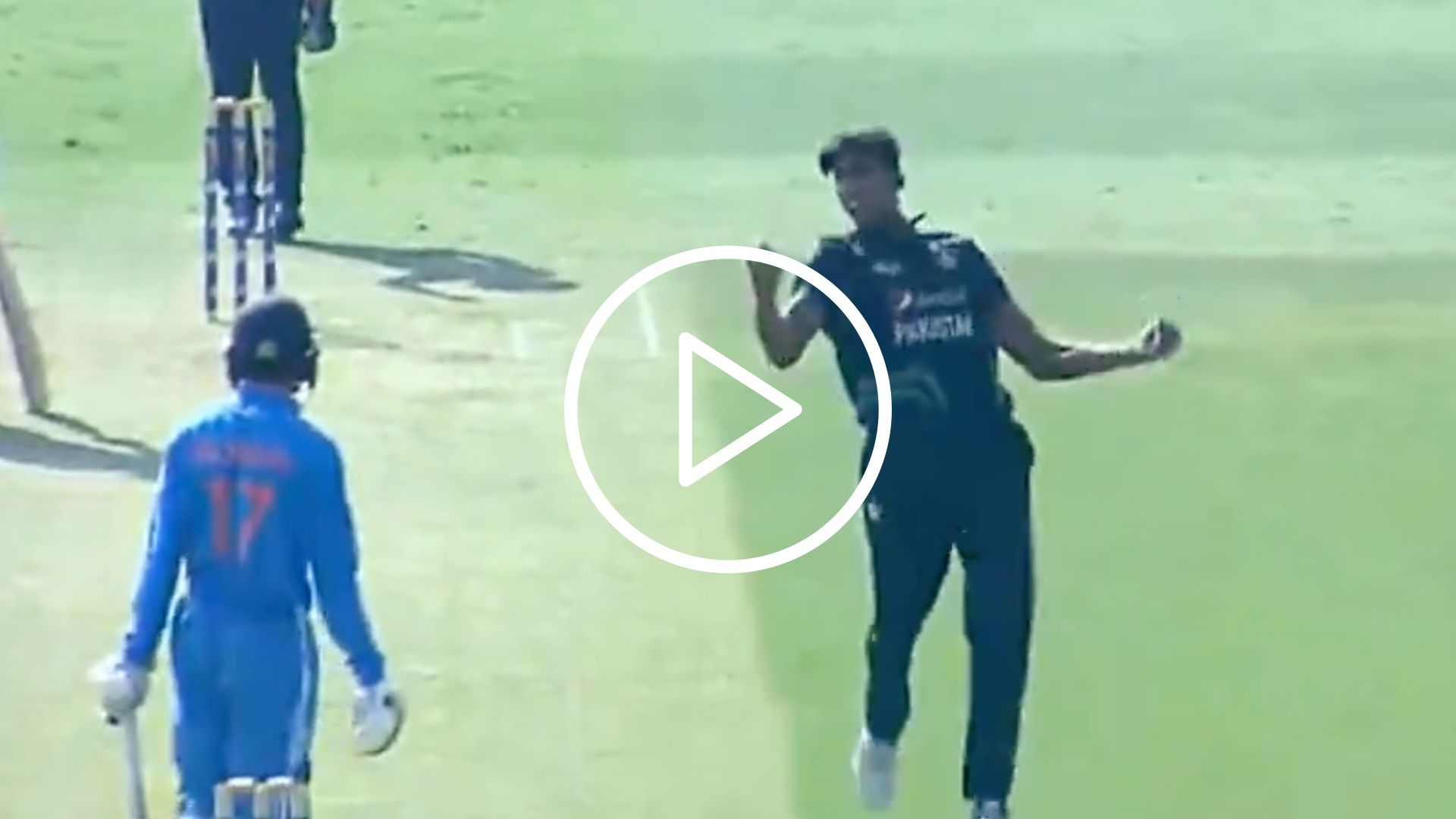 [Watch] Mohd. Zeeshan's Aggressive Send-Off To Rudra Patel In IND Vs PAK U19 Asia Cup Game